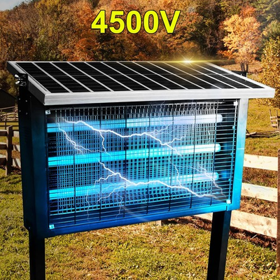 #ad #ad Solar Bug Zapper Outdoor Mosquito Zapper 4500V Waterproof Rechargeable Fly Trap $48.99