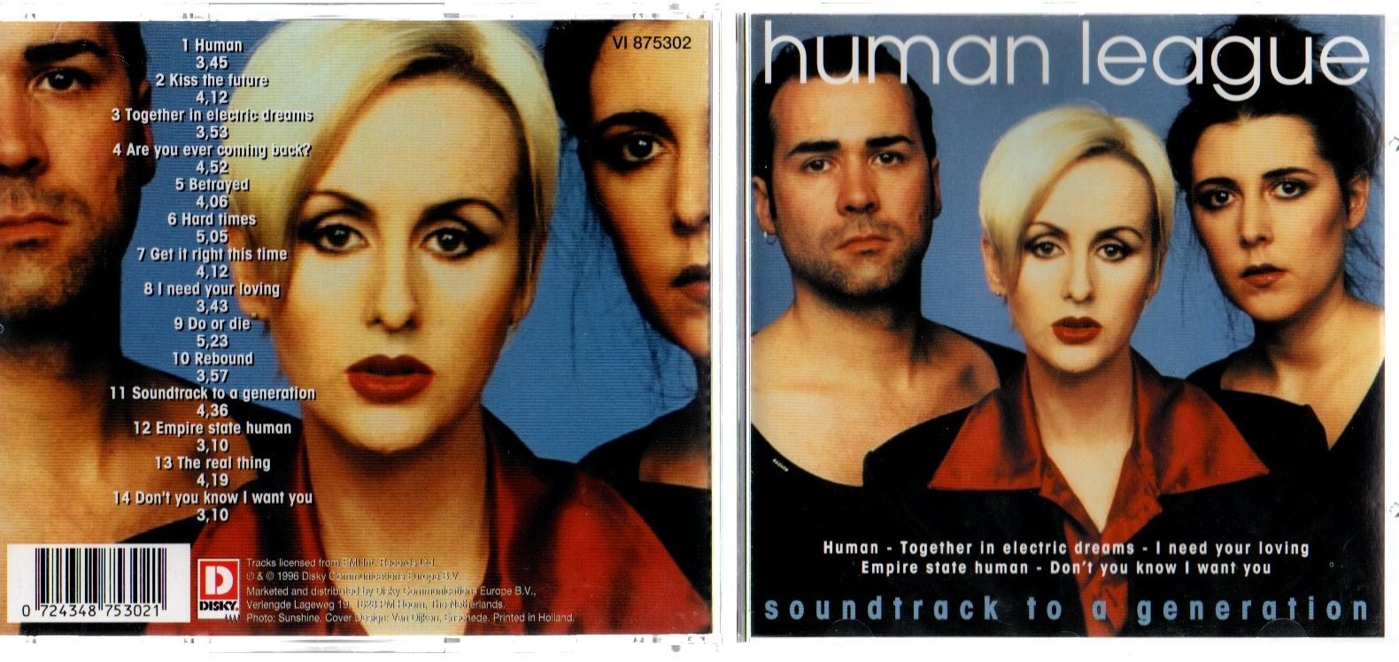 The Human League - Soundtrack to a Generation (CD 1996)