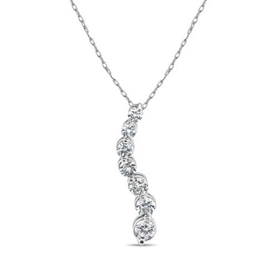 Farbverlauf Diamant Reise Collier 1,53cttw 14k Weißgold