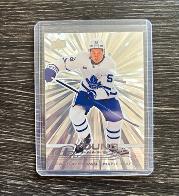 Upper Deck 2025-26 Series 2 Young Guns Outburst #462 Easton Cowan Maple Leafs