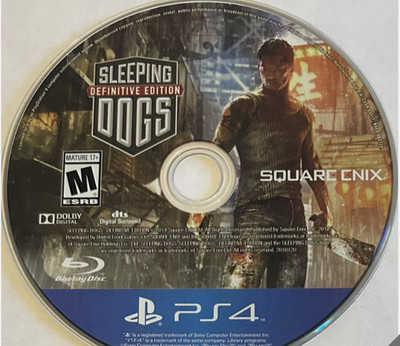 Sleeping Dogs: Definitive Edition (PS4, 2014) disc only,  generic box