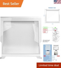 Elegant Tempered Glass Refrigerator Shelf - Compatible with Whirlpool  More