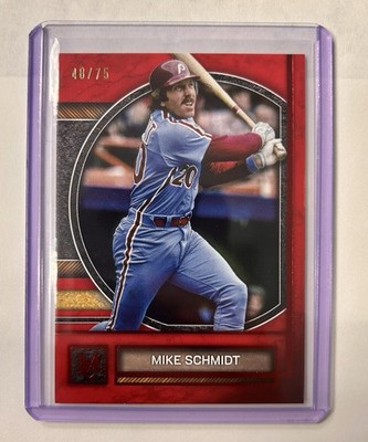Mike Schmidt /75 Red 2025 Topps Museum Collection #5 Philadelphia Phillies