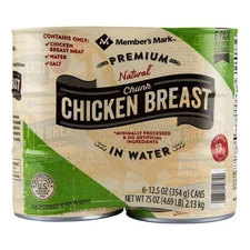 Member's Mark Premium Chunk Chicken Breast, 12.5 Ounce (Pack of 6)