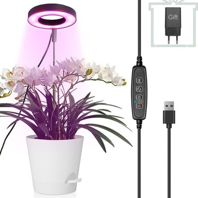 LED Pflanzenlampe Full Spectrum Timer 3 9 12h USB 10 St