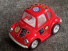 Kintoy Red VW Beetle Hi! Ladybug Pull-Back Toy Car Caricature REG.NO.2029101