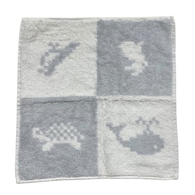 Hermes Animo Pixel Hand Towel Handkerchief Face 100 Cotton Ac0141