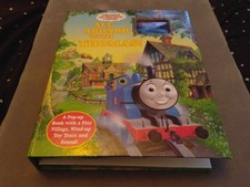 All Aboard With Thomas Pop Up Book Play Village Wind Up Train And Sound