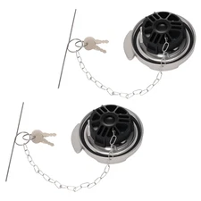Fuel Cap Lock for Peterbilt 330 335 337 352 1975-2014 600212 with Keys Silver