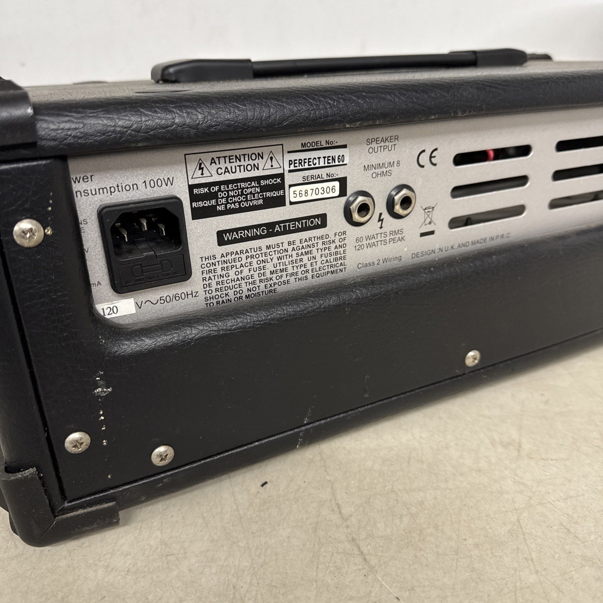 ASHDOWN PERFECT TEN 60 II Bass Amp Head Tested | eBay