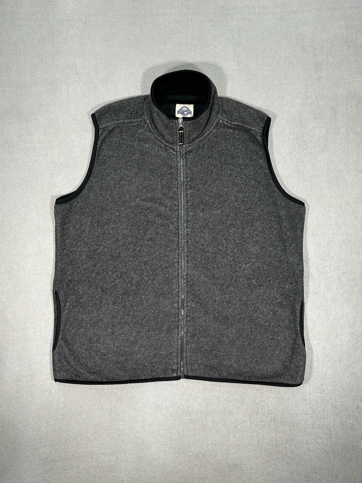Shaver Lake Casuals Fleece Vest Men’s L Gray Full Zip Outdoor