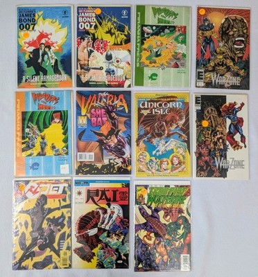 James Bond 007 Indie Mixed Comic Lot 11 Total NM Range Dark Horse Entity 90s VTG