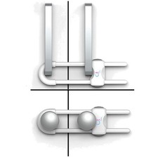 Adjustable U Shaped Baby Cabinet Locks - Pack of 12