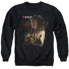 Magic The Gathering Vraska Queen Of Golgari Mens Crewneck Sweatshirt Black Offic