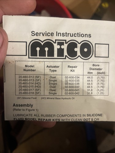 Mico Dual Brake Actuator 20-460-017 Brand new in box Fast CA Ship VOL discount - Picture 3 of 5