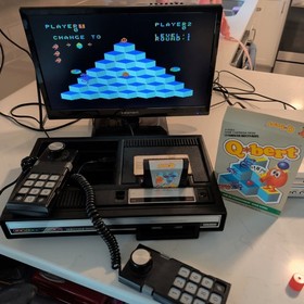 Q*Bert (Colecovision, 1983) Box, Manual, Registration, & Cartridge - Authentic 
