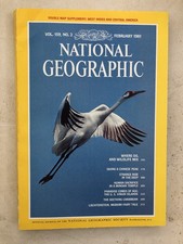 Rivista National Geographic 1981 N. 2 Cina Tempio Minoico Caraibi Liechtenstein