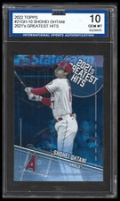 2022 Topps #21GH-9 Shohei Ohtani 2021's Greatest Hits Blue ISA 10
