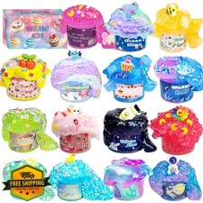 UIVIEHIR 15pk Magical Slime Set Ocean Galaxy Themes Stress Relief Toy