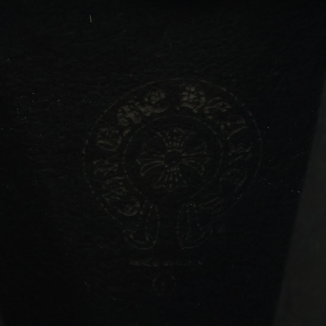 Felpa con cappuccio pullover CHROME HEARTS SWTSHRT PLVR stampa cerchio sfumato nero usata 3473