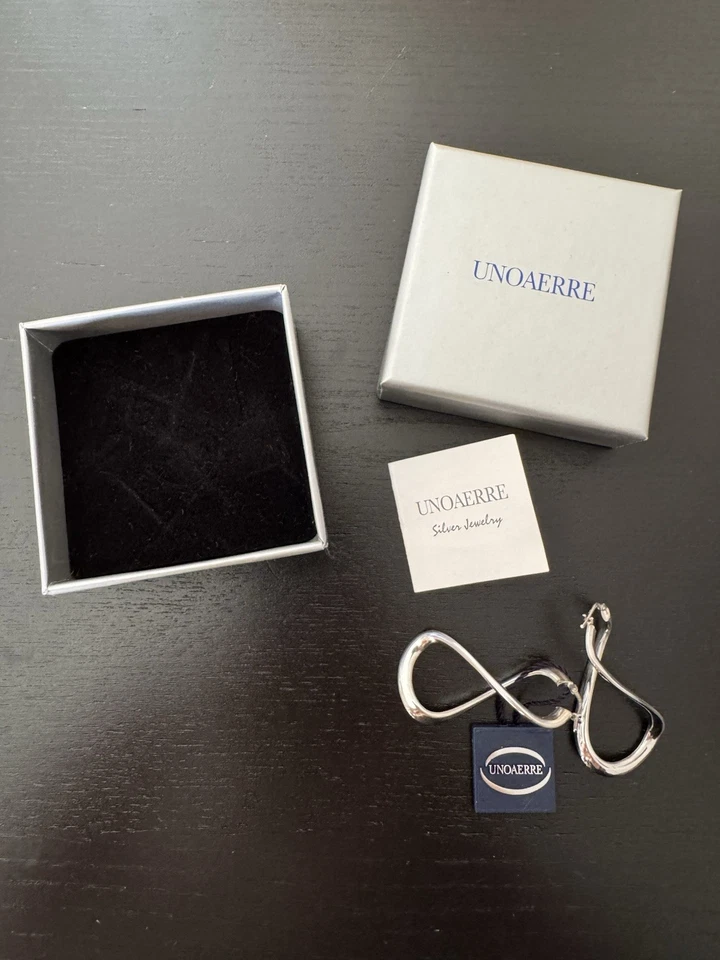 Orecchini unoaerre argento 925 nuovi - Immagine 2 di 2