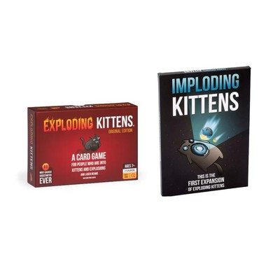Exploding Kittens + Imploding Kittens (TWO PACK) New Sealed