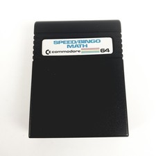 Speed / Bingo Math - Commodore 64 C64 Game Cartridge Tested Working - FREE POST