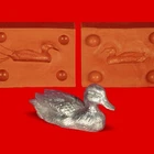 Tin mould silicone mould tin casting duck duck approx. 30 g pure tin