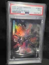 2020 Panini Obsidian Tom Brady Color Blast Black #CBB15 PSA 9 MINT REALLY NICE🔥