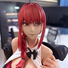Anime Chainsaw Man Makima Figure: Devil Hunter Collectible Statue Model Toys Box