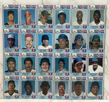 VTG 1988 Chef Boyardee Baseball Cards Uncut Sheet 24 Players READ