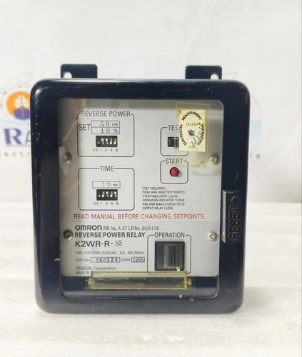 OMRON K2WR-R-S5 REVERSE POWER RELAY 5A 100-220VAC 50/60HZ K2WRRS5 | FREE SHIP