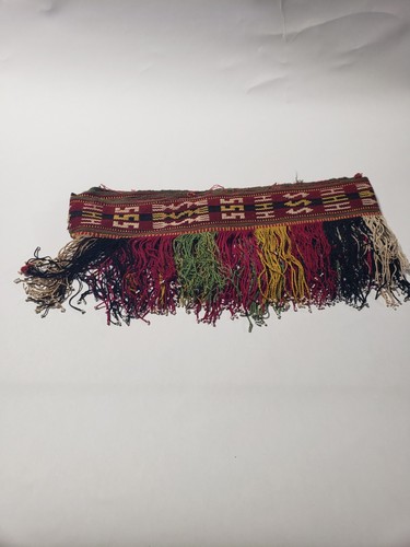 embroidered fringe beaded Textile turkoman uzbek Tribal belt