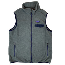 Patagonia Grey Lightweight Synchilla® Snap-T® Vest Men's Size Medium M