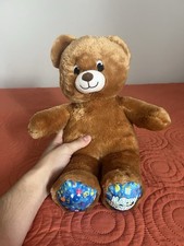 Build A Bear Workshop Happy Birthday Brown Teddy Bear Stuffed Animal Plush 16"