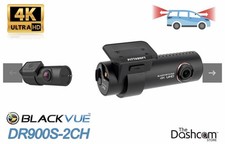 BlackVue 2 Channel DR900X-2CH Plus 4K Ultra HD WiFi GPS Dashcam
