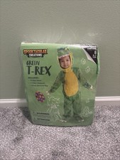 Halloween Green T-Rex Costume Outfit for Ages 5-7 NEW