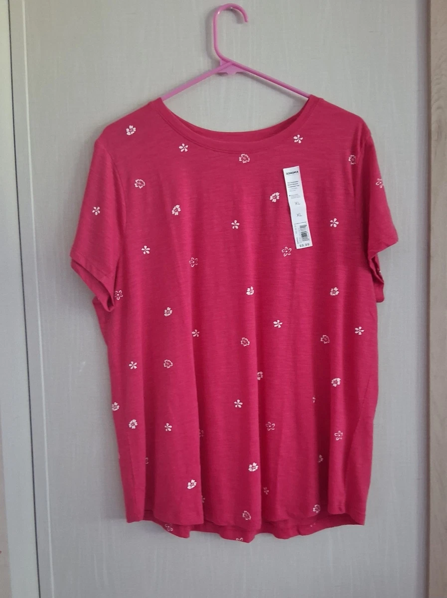 Preços baixos em Mistura de Algodão Camiseta Sonoma Blusas para
