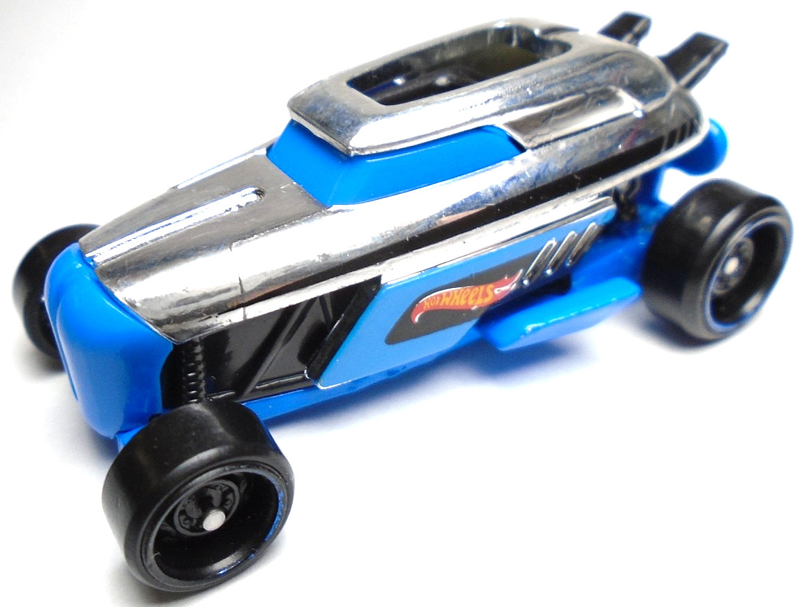 2020 HOT WHEELS RIP ROD BLUE & CHROME 1:64 DIECAST 2 1/4" HOT ROD CAR W/ BLACK