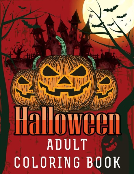 Halloween Malbuch FüR Erwachsene, 35+ Seiten, Gruselige Motive, Geschenkidee-image