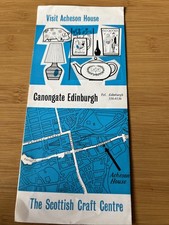VINTAGE TRAVEL BROCHURE EDINBURGH SCOTLAND CANONGATE  PROP ART 1970s RETRO