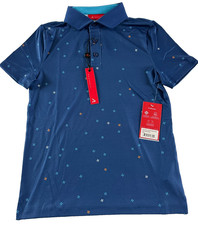 Redvanly Boys Savile Polo Color Mazarine Blue Size Large New With Tag