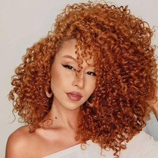 Crochet Hair Extensions Synthetic Deep Wave 10 Inch Ginger Curly Braiding Hair 7