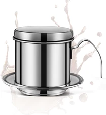 Authentic Vietnamese Coffee Dripper | Heavy-Duty 8oz Phin Filter Vietnamese Coff