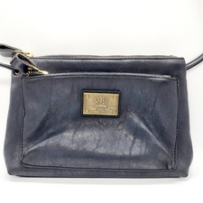 Vintage Esprit De Corp Black Genuine Leather ...