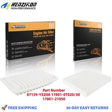 Premium Engine & Cabin Air Filter Combo Set for 2009 - 2019 Toyota Corolla 1.8L