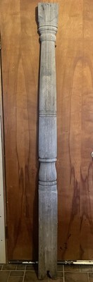1880's Wood 1/2 PORCH COLUMN Post Weathered Architectural Salvage 78 