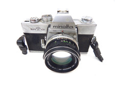 7D Minolta SRT 101 35mm Camera w/ Rokkor-PF 55mm Lens Japan Not Tested