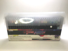 SUPER MARKERS WATERCOLOR PEN KIT of 100 COLORS -  MISSING ONE COLOR  