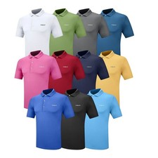 ProQuip Mens Golf Polo Breathable Moisture Wicking Collared Shirt